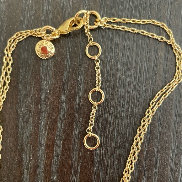 Two J.Crew Layered Chevron Bead Necklaces | 2 for 1!!! | White Blue Gold - Picture 9 of 11